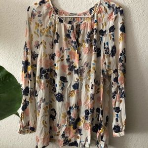 Lucky Brand Floral Printed Shirt
